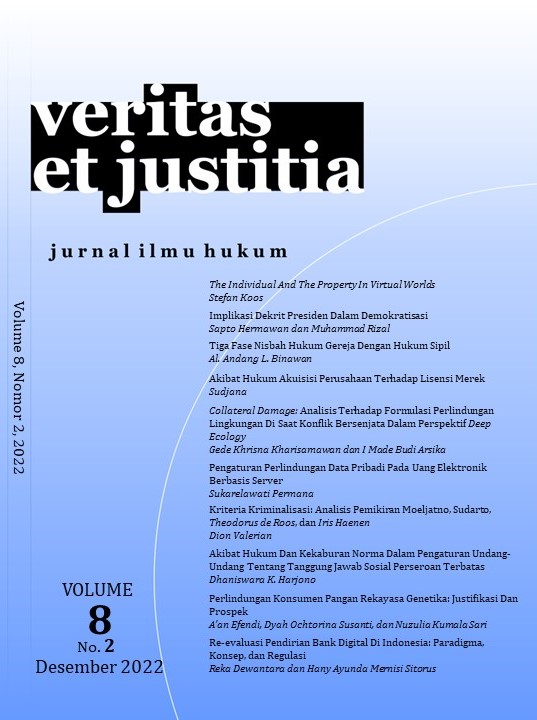 					View Vol. 8 No. 2 (2022): Veritas et Justitia
				