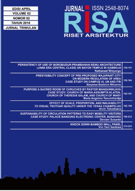 					Lihat Vol 2 No 02 (2018): RISET ARSITEKTUR "RISA"
				