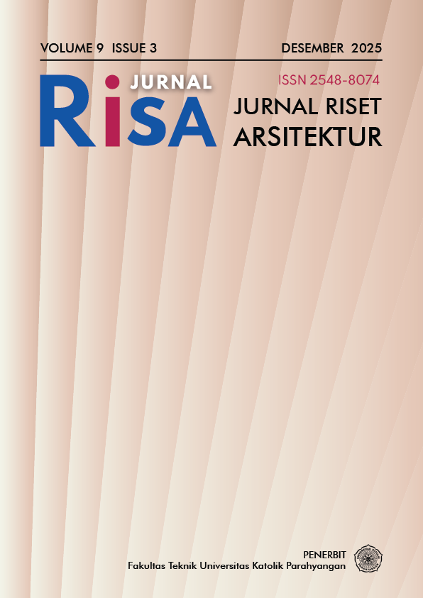 					View Vol. 9 No. 3 (2025): Jurnal RISA (Riset Arsitektur)
				