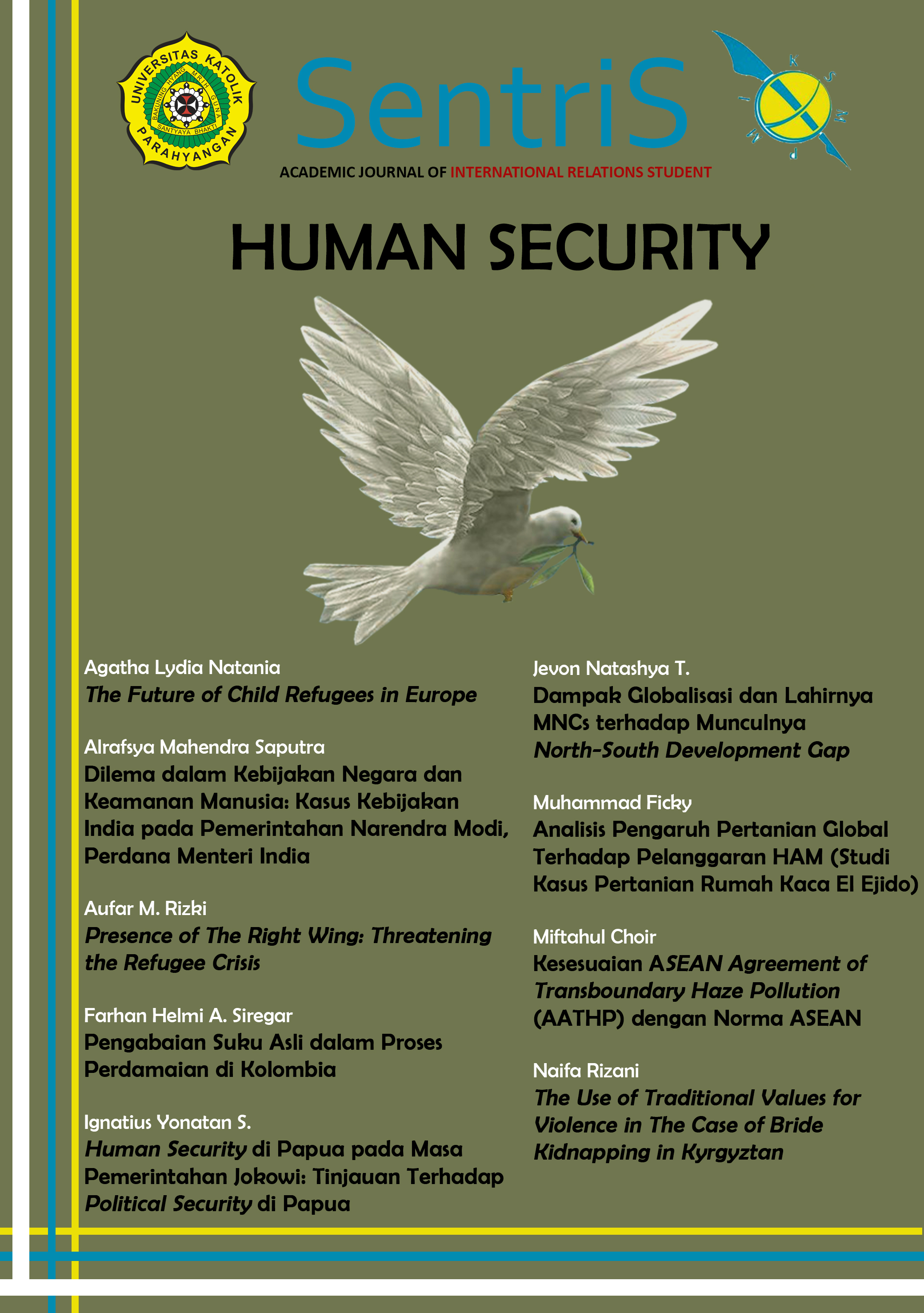 					View Vol. 1 No. 1 (2018): Human Security
				