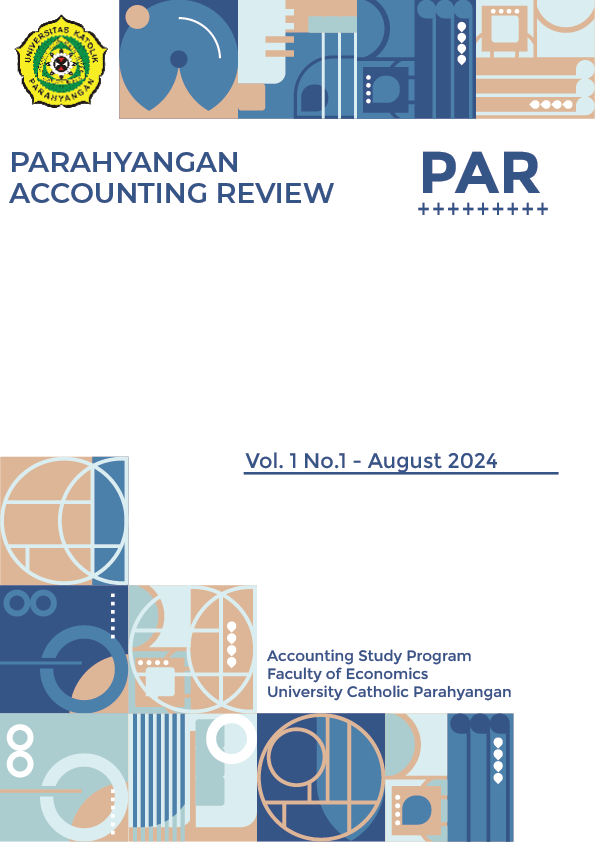 					View Vol. 1 No. 1 (2022): PARAHYANGAN ACCOUNTING REVIEW
				